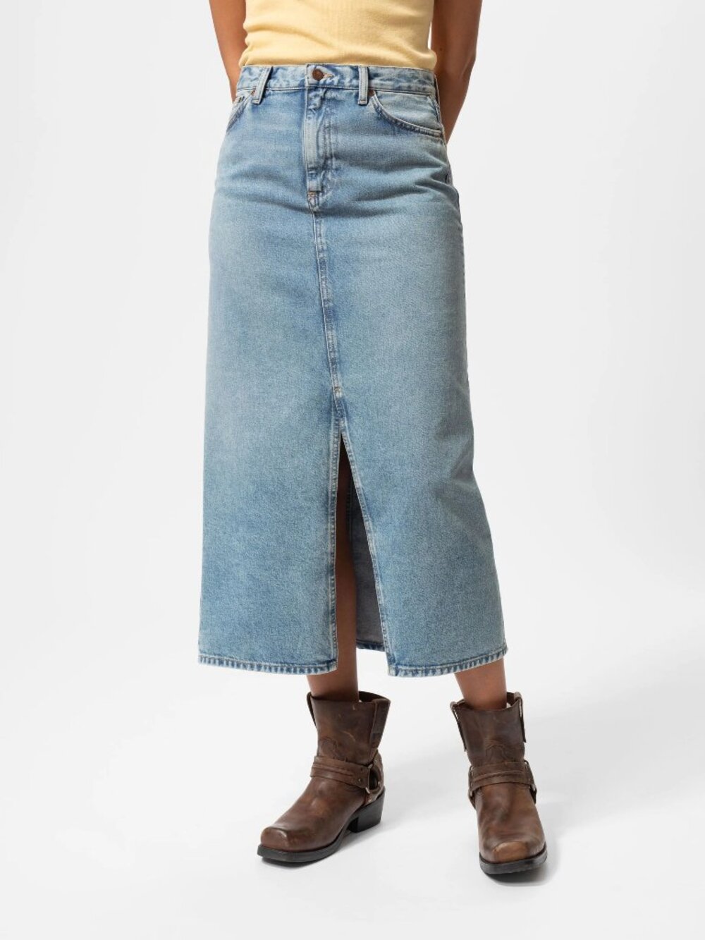 Nudie Jeans Co Anna Denim Skirt Size M NWT
